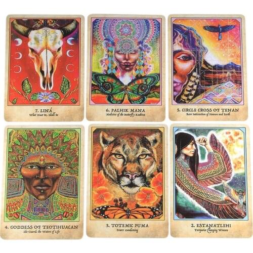 Tarot Cards New World Earth Warriors Table Game Tarot English Divination Tarot ​Family Party Playing Cards