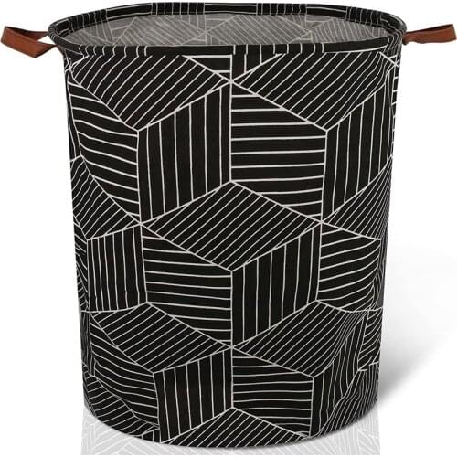 Laundry Basket Foldable Laundry Basket Baby Laundry Basket Large Laundry Basket Waterproof with Leather Handle