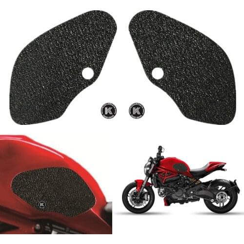 Motorcycle Tank Grip Fuel Decal Sticker Tank Traction Pad Side Knee Grip Protector For DUCATI MONSTER 1200/R/S/STRIPE 797 821