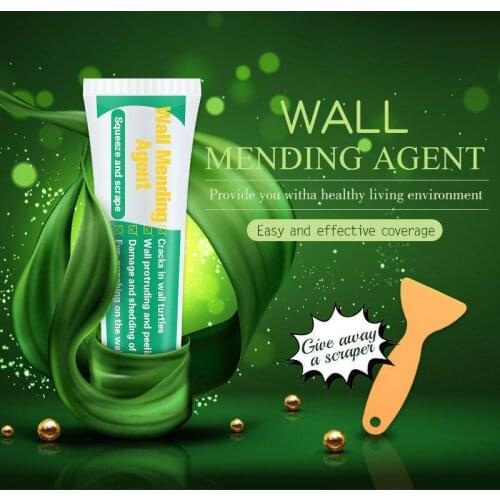 NON-Toxic Wall Mending Agent Wall Repair Cream Wall Crack Nail Repair Agent Walls Peeling Graffiti Gap Repair Paste With Scraper