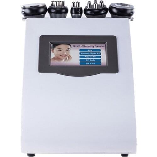 Kim 8 portable 5 in 1 Slimming Ultrasound 40k or 80k Cavitation vacuum Radio Frequency Laser 8 Pads lipo Laser Machine