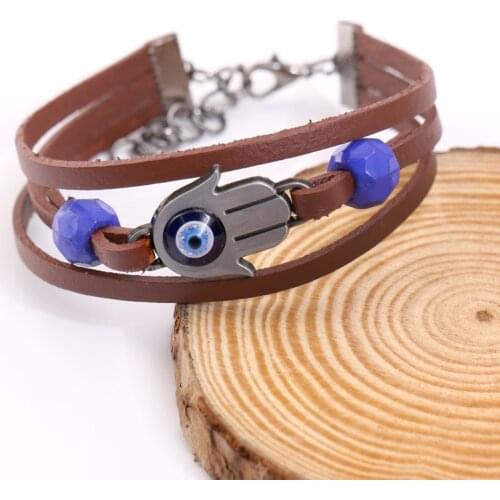 The Last of Us 2 Part II Ellie Dina Bracelet Devils Eye Blue Bead Bracelet Handmade Jewelry Accessories Gift Women Men