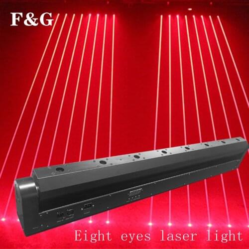 Professional LED Bar Beam Moving Head Light 8 RGBW multicolor LED Beam Lights DMX DJ Christmas Party Venue Show Stage Lights