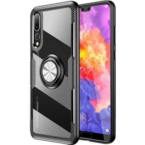 Transparent Shockproof Case For Xiaomi Redmi 9T Note 9S 9 Pro Max 8T 8 7 10 11 Xiaomi Mi 10T 10 POCO X3 NFC M3 Ring Holder Cover