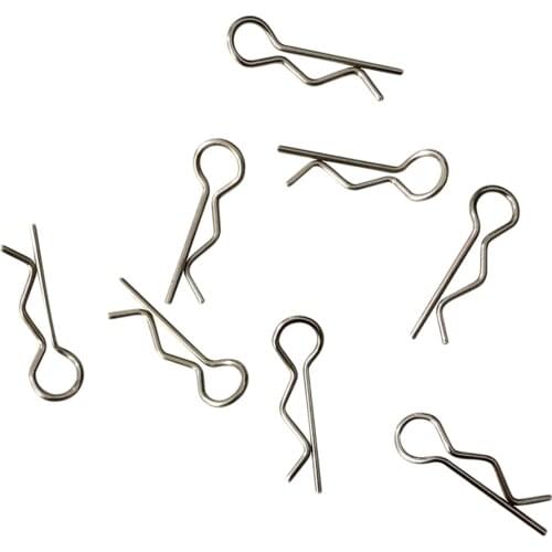 RC Model Body Clips Springy R-Clips for XLH Q901 Q902 Q903 1:16 Monster Truck Accessories, Pack of 8