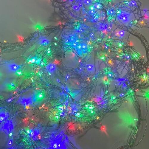 5M Christmas LED Curtain Icicle String Light droop 0.5-0.9m LED Party Garden Stage Outdoor Waterproof Decorative