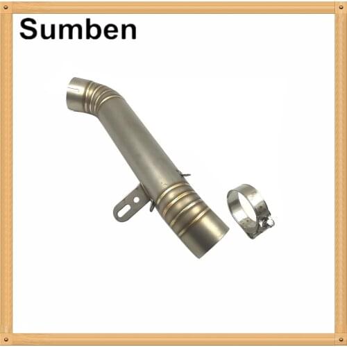 Motorcycle Middle Exhaust Pipe Tube System Mid Exhaust Connector for Aprilia RSV4 2012 2013 2014 2015