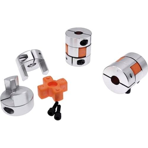 Freeshipping D25L30 shaft coupler Flexible Jaw Spider Plum Coupling Shaft Coupler 6.35/8/9.5/10/12mm stepper motor