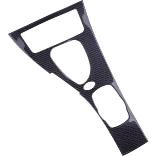 Car Black Carbon Fiber Central Console Gear Shift Panel Cover Trim Fit For BMW E92 M3 2007 2008 2009 2010 2011 2012 2013 LHD