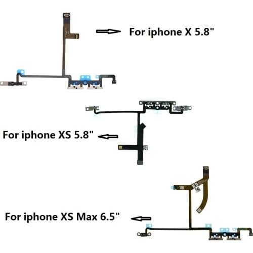 Brand New Volume Mute Button Flex Cable Ribbon For Apple iPhone X/XS/XS Max