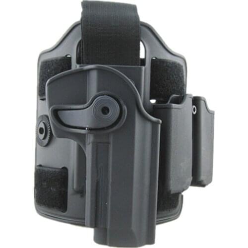 Tactical gun holster with Leg panel Holster for Beretta M92 Airsoft IMI Rotary Holster+magazine carrier