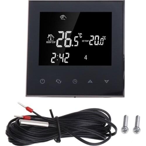 Thermoregulator Touch Screen Heating Thermostat for Warm Floor -Water- Electric Heating System Thermostat