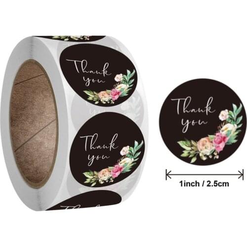 50-500pcs Thank You Stickers Handmade Personalized Logo Stickers Custom Gift Card Business Packaging Stationery Sticker Labels