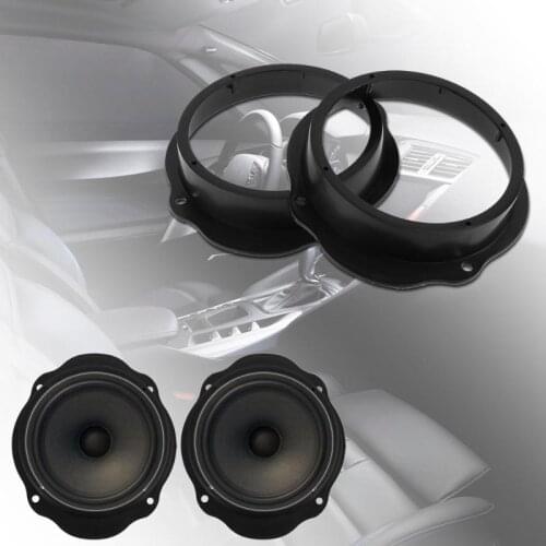 VODOOL 2pcs 6.5in Car Front Door Speaker Spacer Ring Adapter Plates for Ford Focus Car Styling Accessories High Quality