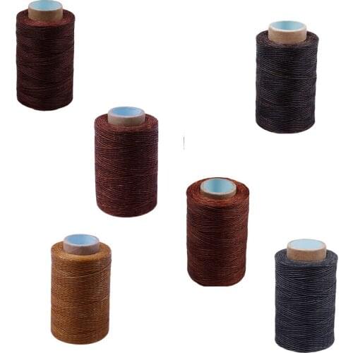 150D 250M Leather Sewing Wax Thread Hand Stitching Cord Craft DIY Leather Tools Sewing Craft Leather Special Flat Waxed Line