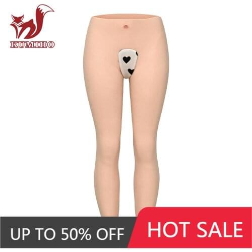 KUMIHO High quality silicone gel pants Crossdress Male to Female Transsexual Cosply Transgender Fake Vagina for man 9-point 1G