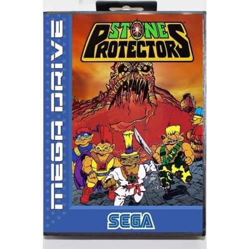 Stone Protectors 16 bit MD Game Card With Retail Box For Sega Mega Drive/ Genesis