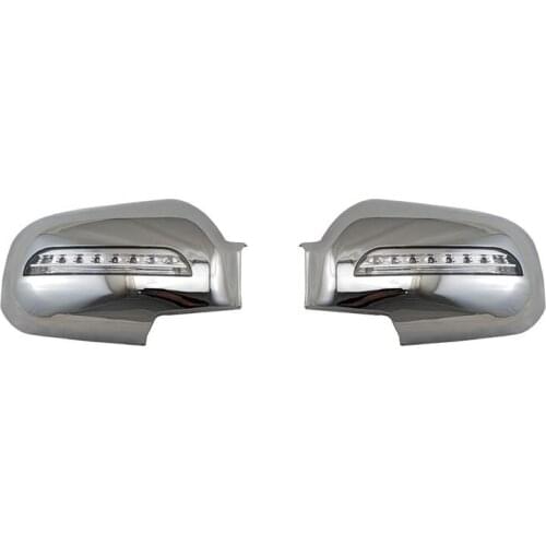REAR VIEW MIRROR WITH LED Car accessories 2PCS/SET FIT for Tucson 2006 2007 2008 2009 ABS Chrome plated door mirror covers
