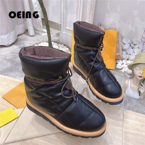 2021 Winter Women Waterproof Snow Boots Lightweight Thick-soled Casual Footwear Women Slip On Warm Ankle Boots Botas De Mujer