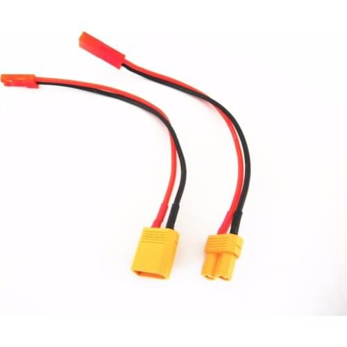1pair XT30 Male/Female Plug to JST Connector Adapter Lipo Battery Cable 22AWG 20AWG 18AWG 10CM