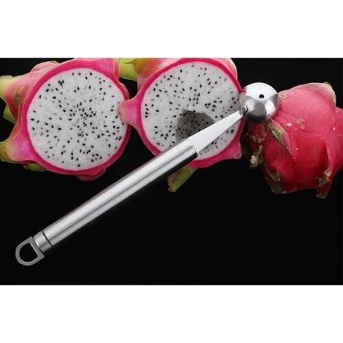 1PC 304 Stainless Steel Ice Cream Dig Ball Scoop Spoon DIY Assorted Cold Dishes Tool Watermelon Fruit Carving Baller KX 276