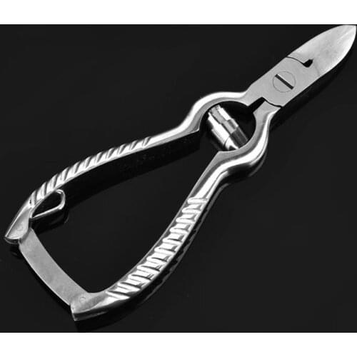 1Pc Nail Art Stainless Steel Twill Handle Cuticle Nipper Cutter Dead Skin Remove Claening Nipper Scissor Plier Manicure Tool
