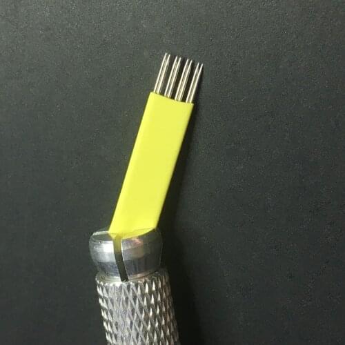 200 Pcs / Lot Tattoo Needles Blades Microblading Needles DOUBLE ROW for EmbroideryBy Free Shipping
