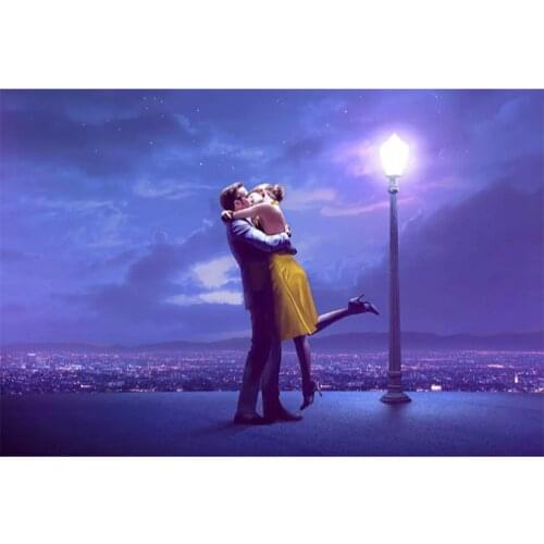 NEW 5D DIY Diamond Painting Cross Stitch La la land night lovers Needlework Diamond Embroidery Full Diamond Decorative FC313