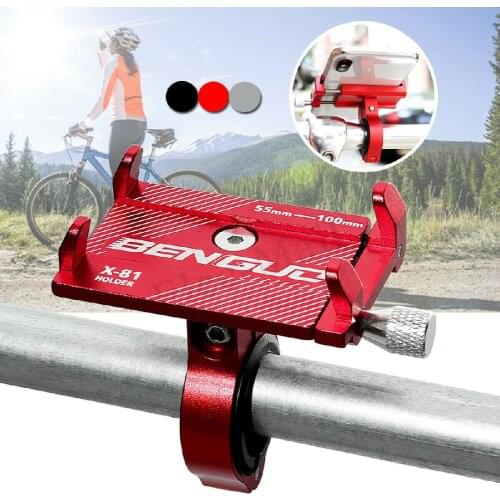 Aluminum Alloy Motorcycle Bike Bicycle MTB Handlebar Cell Phone GPS Holder Mount
