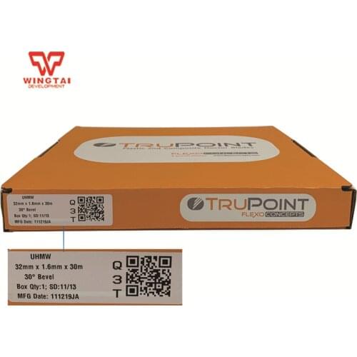 Trupoint brand of plastic ink scraper made in USA 30 & 45 angle