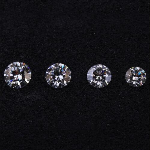 G H Color Moissanite Beads Brilliant Cut 0.5 to 4 Carat 10mm Round White Diamond Ring Moissanite Stone Necklace Pendant Jewelry