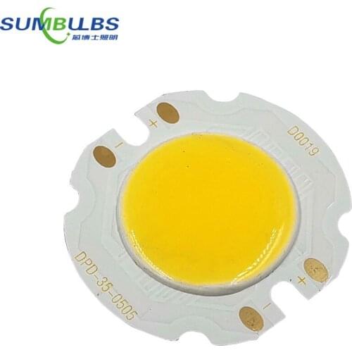 10pcs COB LED Round Panel Light 15V 5W Warm Cold White Lamp Source for Indoor Lobby Ceiling Decoration Downlight Spotlight