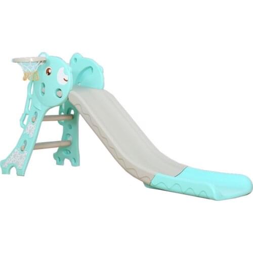 Household Small Baby Slide Combination Shoot Basketball Childrens Slide Cartoon Set playground Toy Swing Mini DQQ007