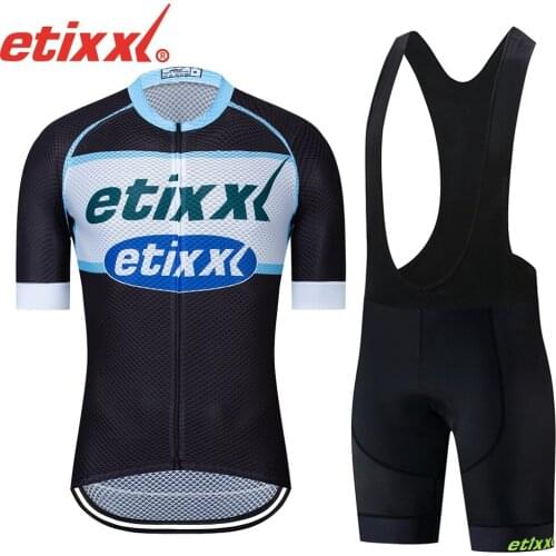 ETIXXL 2021 pro team version 2021 cycling jersey short sleeve sets triathlon mtb jersey bike camisa ciclismo maillot ciclismo