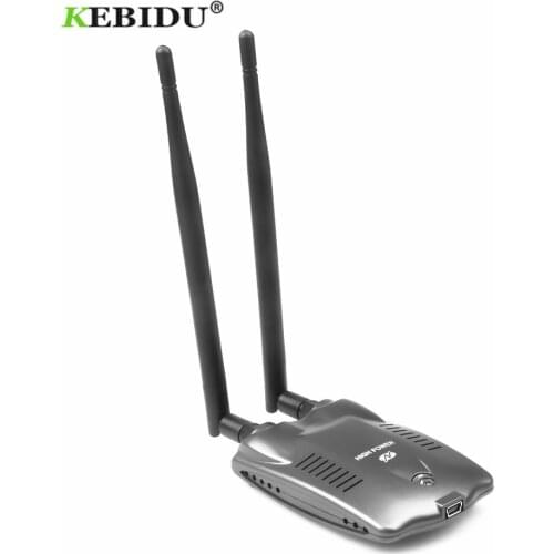 KEBIDU BT-N9100 Beini USB Wifi Adapter Wireless Network Card RTL8192FU High Power 3000mW Dual Antenna