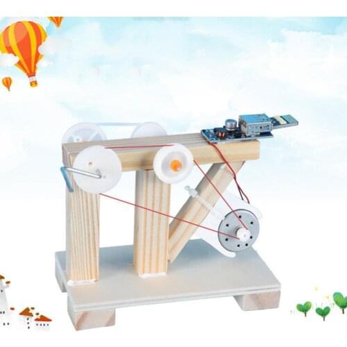 DIY Dynamo Generator Model Wooden Science Experiment Physics Learning Educational Kits Toys For Children STEM School Projects