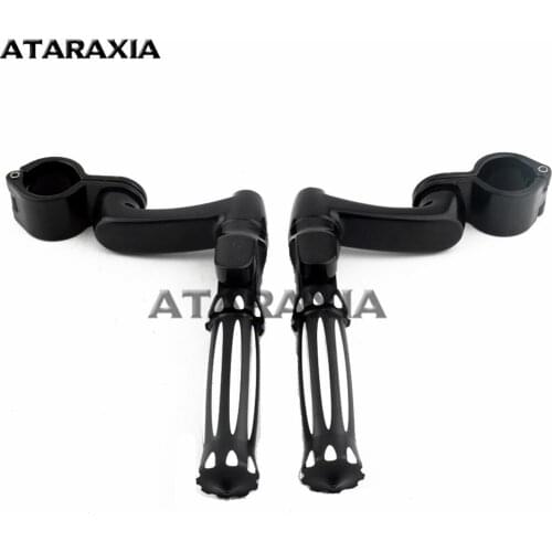 Motorcycle Highway Pegs for Harley Electra Glide Road King Street Glide Bike Engine Guard Foot Pegs Footrest Mount Clamp Kit