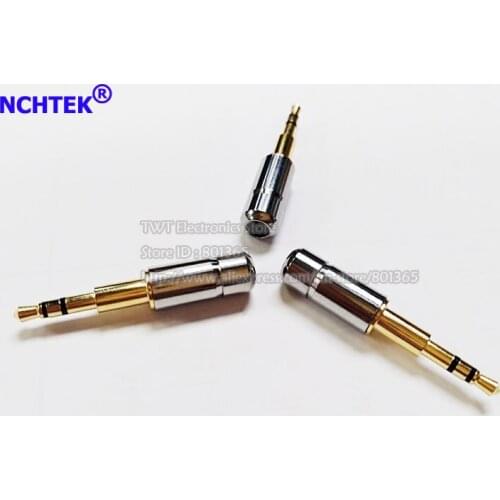 NCHTEK Golden Plated 2.5mm Stereo Male Audio Headphone Jack Converter Adapter Connector/Free shipping/20PCS