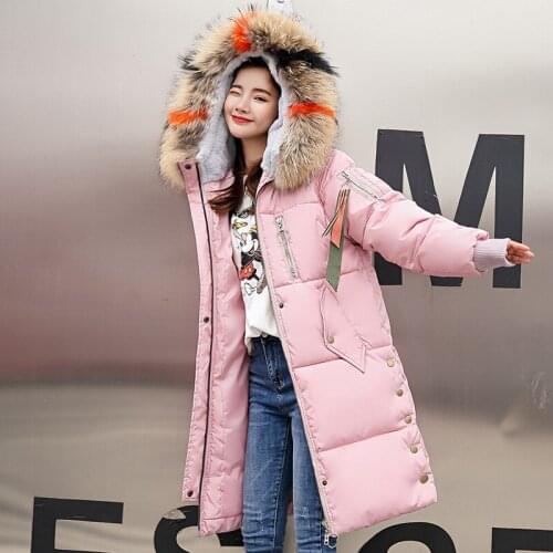 2018 Autumn And Winter New Pattern Suit-dress Cotton-padded Clothes Long Fund Overknee Cotton Easy Will Code Down Cotton Padded