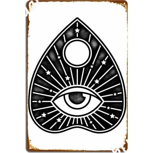 Ouija Planchette Metal Signs Club Living Room Vintage Mural Painting Tin sign Posters