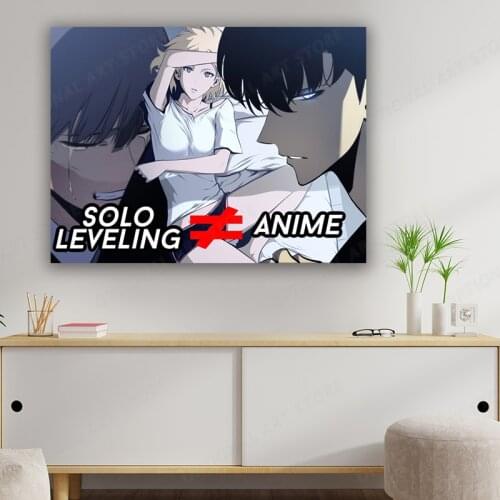 A Picture Posters Canvas Wall Art Solo Leveling Animation Modern Anime Art Prints Home Decor Wall Poster Decoration for Living R