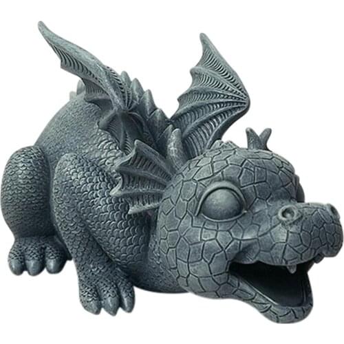 Resin Dinosaur Statue Cute Animals Resin Crafts Fountain Ornament For Home Garden Courtyard Decoration Yard Outdoor Garden Decor