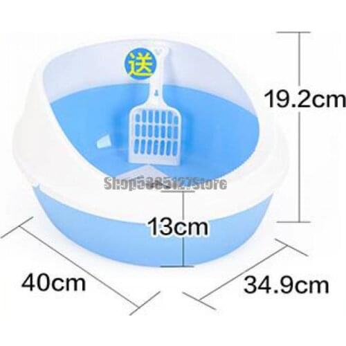 Cat Litter Basin Extra Large Semi Closed Extra Large Open Bedpan Cat Poop Basin Deodorant Cat Supplies Kitten Toilet