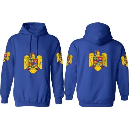ROMANIA male pullover custom made name number sweatshirt nation flag ro romana romanian country college print photo boy clothing