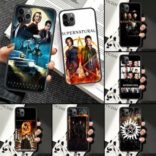Supernatural Phone Case For iphone 5 5S SE 2 6 6S 7 8 11 12 Mini Plus X XS XR Pro Max black pretty shell trend prime 3D