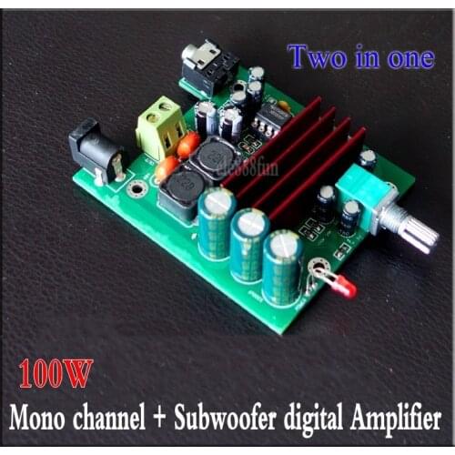TPA3116 100W mono Subwoofer Digital Power bass Amplifier Board TPA3116D2 Amplifiers