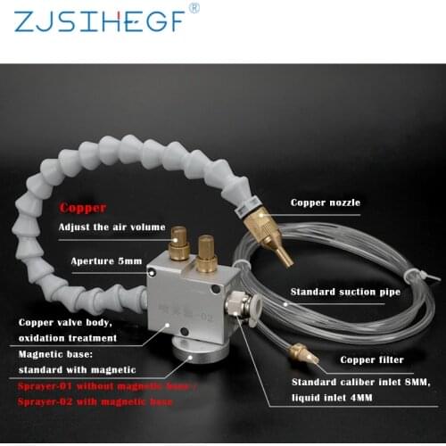 High Quality Air Pipe Mist Coolant Lubrication Spray System Cooling Sprayer Universal for CNC Lathe Milling Drill Grind Machine