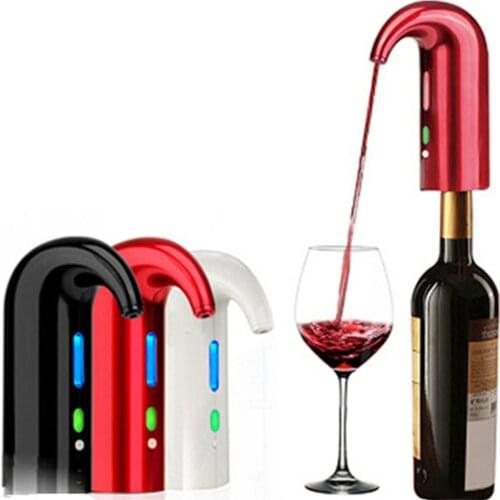USB Charging Electric Wine Decanter Whiskey Aerator Wine Decanter Smart Portable Wine Pourer Dispenser Auto Aerating Wine Tools