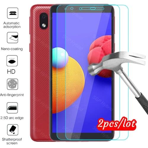 For samsung a01 core tempered glass for samsung galaxy a01 a 01 core a01core screen protector protective glas film samsun 5.3