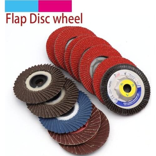 1pcs 100x16mm 72/46/36 Page Grinding Wheels Flap Discs Angle Grinder Sanding Discs Metal Plastic Wood Abrasive Tools